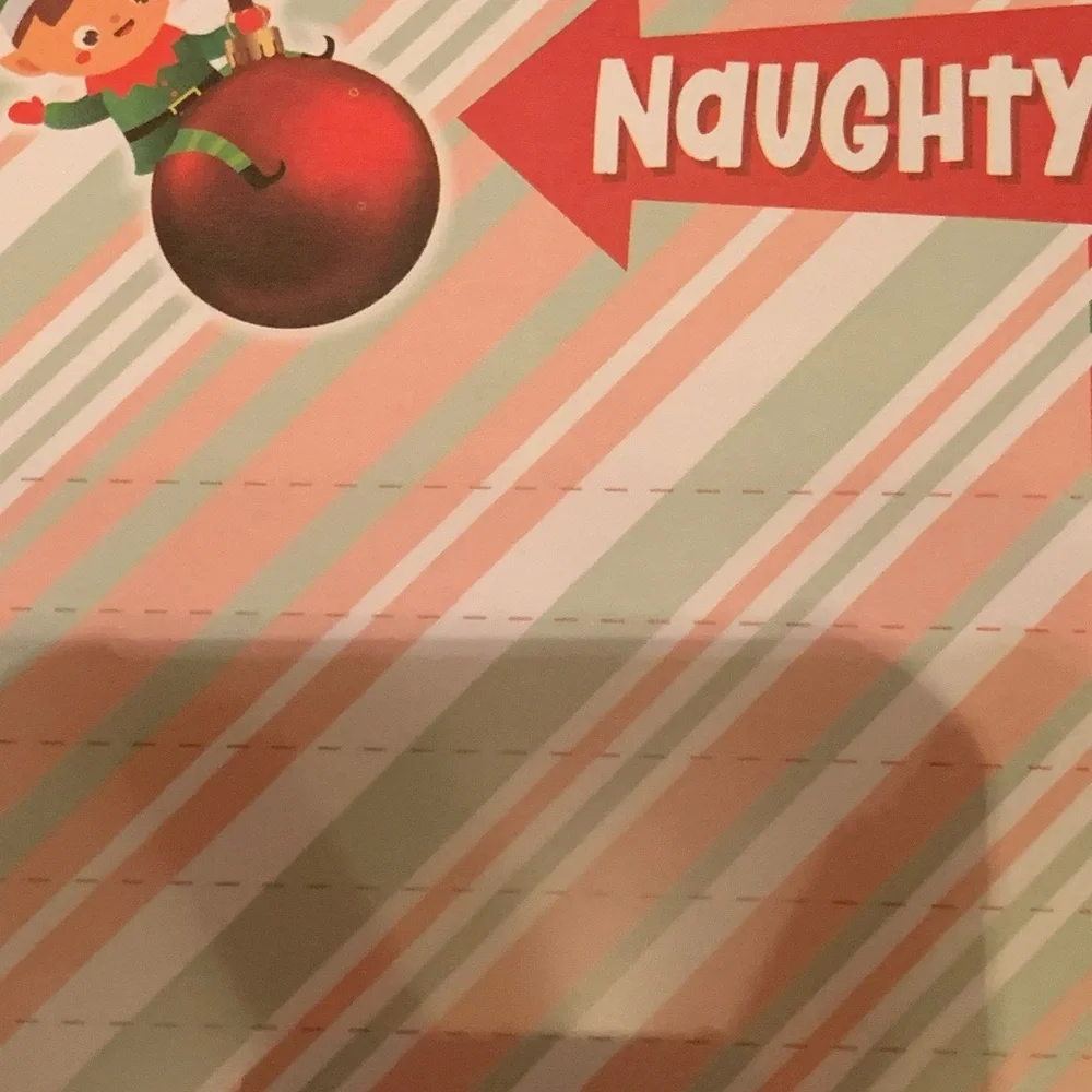 Note Pad Naughty or Nice List Shopping List Magnetic NEW